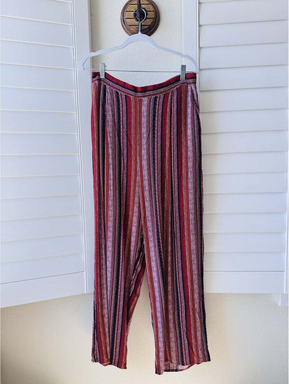 Band of Gypsies Striped Wide Leg Pants Size L - Picture 2 of 7